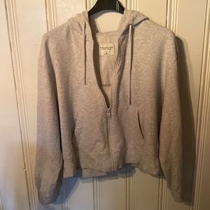 Abercrombie & Fitch Soft Collection Grey Zip-up Hoodie